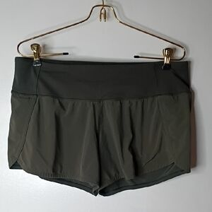 Lululemon Run Times Short II *4" Dark Green Size 8 Swift Ultra Light